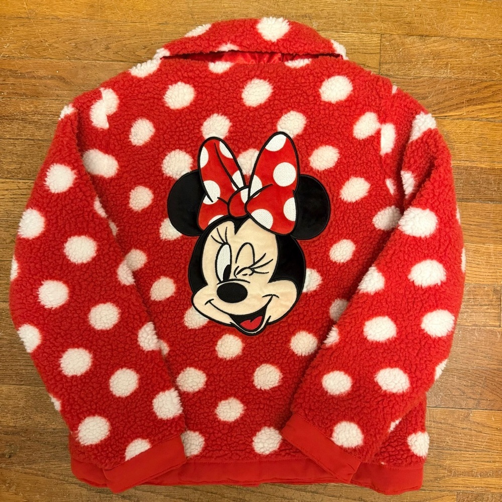 Disney Mickey Mouse Fleece Jacket Girls Youth Size 13 (Approx 12-14) NWT ❤️ - Picture 3 of 5